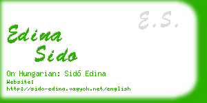 edina sido business card